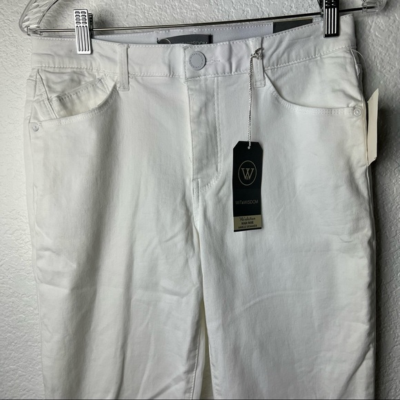 {WIT & WISDOM} White High Rise Ankle Skimmer Jean - Picture 3 of 12